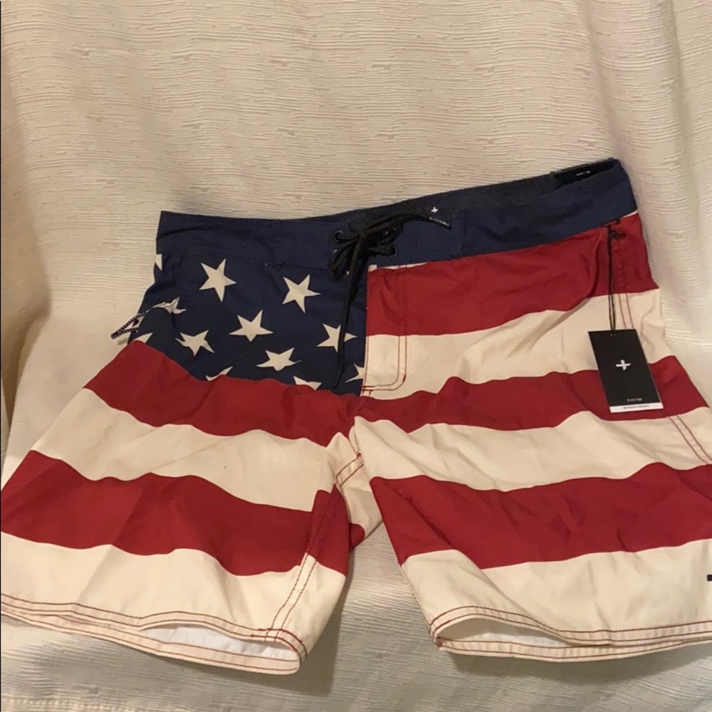 Tavik Modern Beach American Flag Board Shorts-34